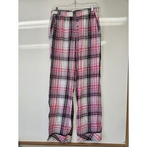 Ladies Victoria's‎ Secret Plaid Sleep Pants Size Small Pink Plaid Comfortable!